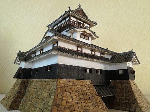 木製模型　犬山城その２